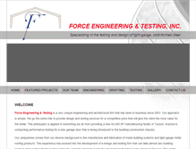 Tablet Screenshot of forceengineeringtesting.com